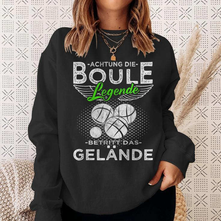 Boccia Die Boule Legende Betritt Das Gelände Boule Sweatshirt Geschenke für Sie