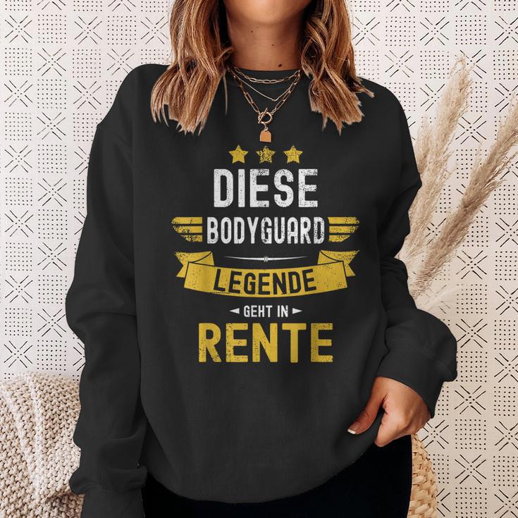 Bodyguard Rentner Spruch Diese Legende Geht In Rente Sweatshirt Geschenke für Sie