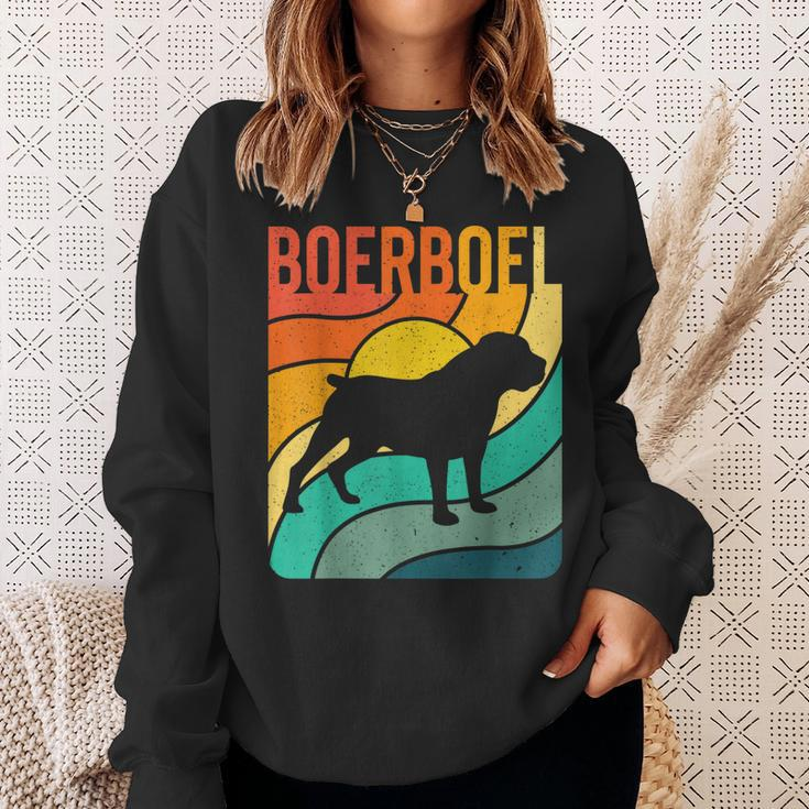 Boerboel Vintage Retro Dog Lover Mom Dad Gift Sweatshirt Gifts for Her