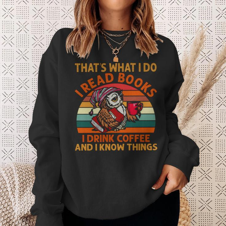 Books And Coffee Sweatshirt Gifts for Her