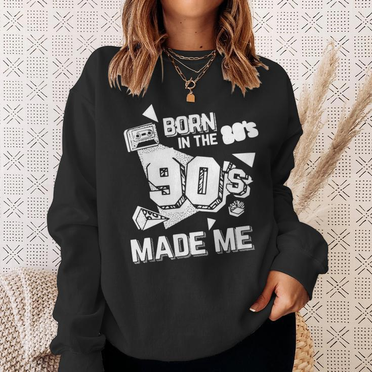 Born In The 80S But 90S Made Me Gift I Love 80S Love 90S Sweatshirt Gifts for Her