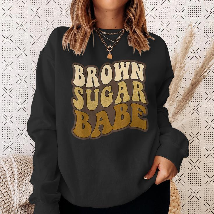 Brown Sugar Babe Proud African American Black History Month Men Women Sweatshirt Graphic Print Unisex Gifts for Her