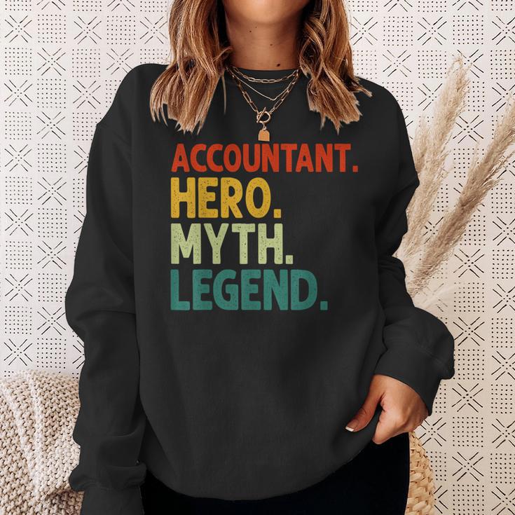 Buchhalter Hero Myth Legend Retro Vintage Buchhaltung V2 Sweatshirt Geschenke für Sie