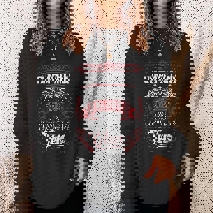 Campagna Blood Runs Through My Veins Sweatshirt Gifts for Her