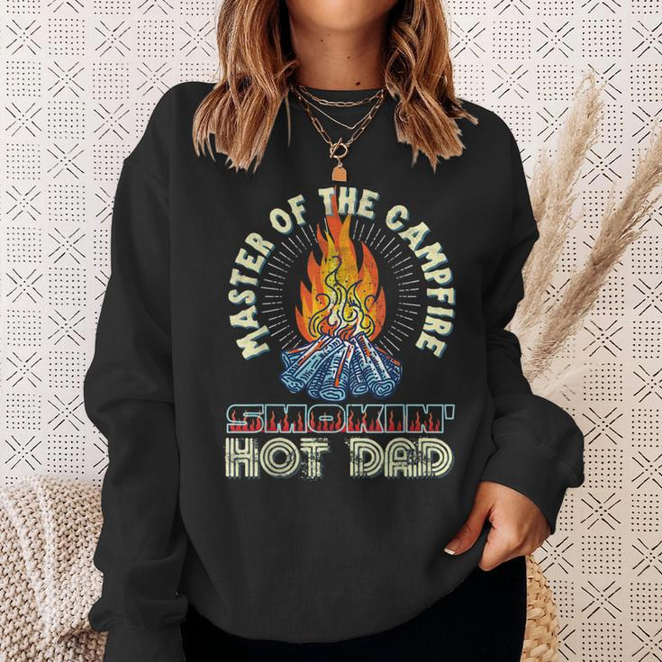 Campfire Master Smoking Hot Dadbod Vintage Distressed Retro Sweatshirt Gifts for Her