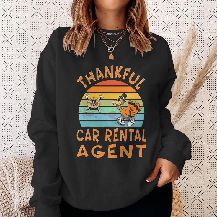 Car Rental Agent Job Funny Thanksgiving Sweatshirt Gifts for Her