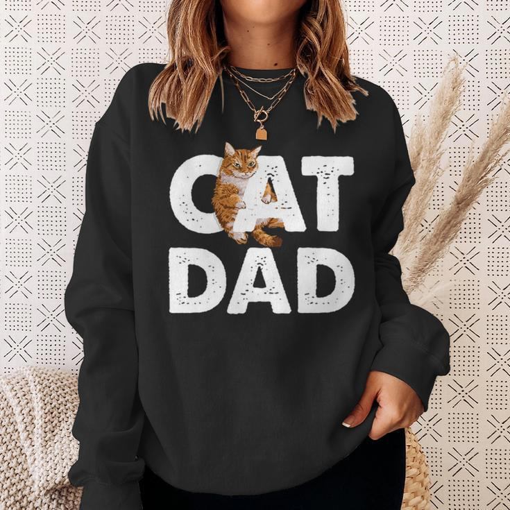 Cat Dad V3 Sweatshirt Gifts for Her