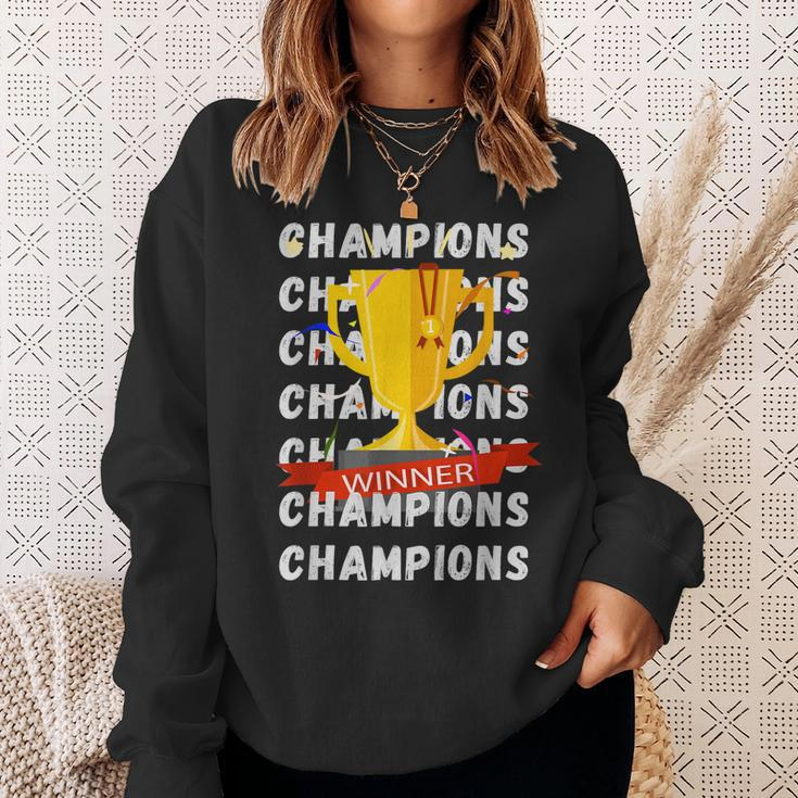 Champions 2023 The Winner Team Number One Team Sweatshirt Gifts for Her