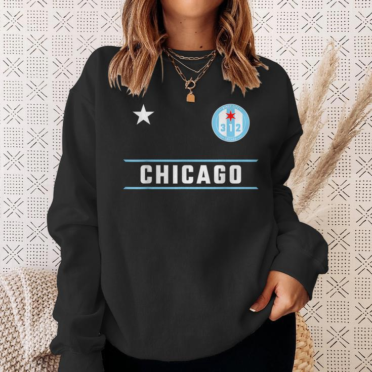 Chicago Windy City Designer Badge With Iconic 312 Area Code Sweatshirt Gifts for Her