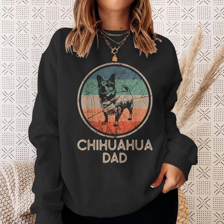 Chihuahua Dog - Vintage Chihuahua Dad Sweatshirt Gifts for Her