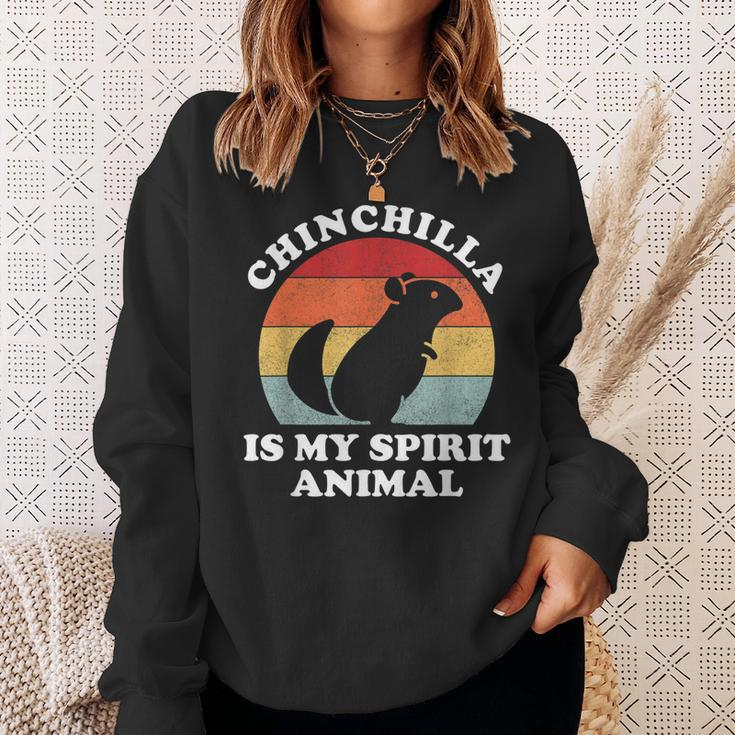Chinchilla Ist Mein Geistertier Süßer Tierliebhaber Sweatshirt Geschenke für Sie