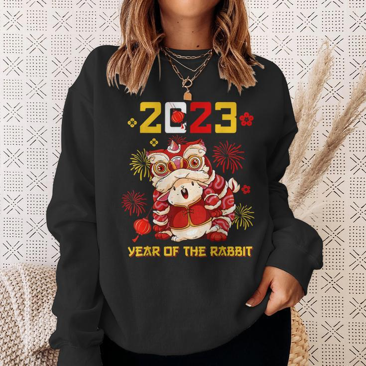 Chinese New Year 2023 Cute Dragon Year Of The Rabbit Zodiac Men Women Sweatshirt Graphic Print Unisex Gifts for Her