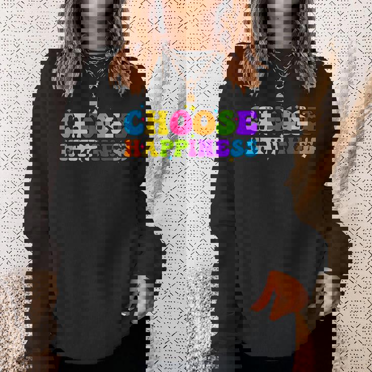 Choose Happiness International Day Of Happiness Sweatshirt Gifts for Her