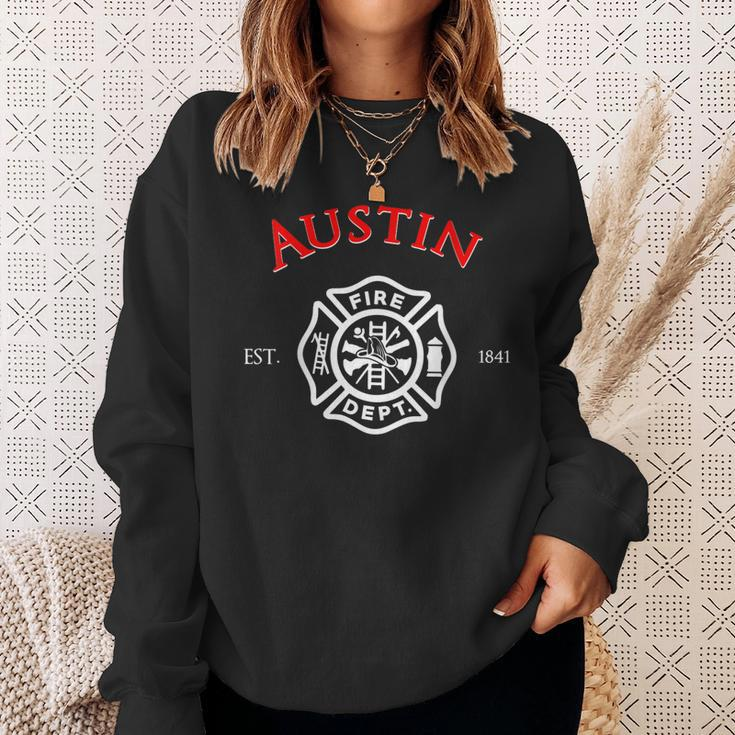 City Of Austin Fire Rescue Texas Firefighter Duty Sweatshirt Gifts for Her