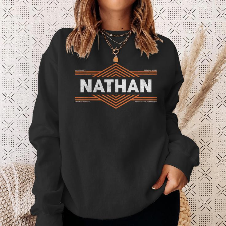 Clothing With Your Name For People Called Nathan Sweatshirt Gifts for Her