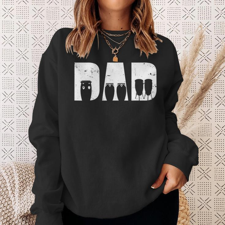 Conga Dad Drum Player Drummer Percussion Music Instrument V2 Sweatshirt Gifts for Her