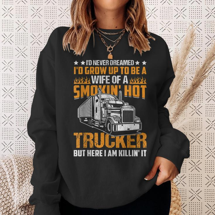 Coolest Truck Driver Construction Workers Vehicle Trucker Sweatshirt Gifts for Her