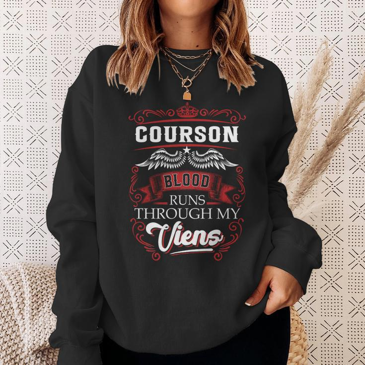 Courson Blood Runs Through My Veins Sweatshirt Gifts for Her