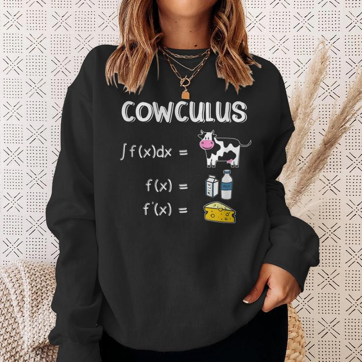 Cowculus Cow Math Nerdy Student Teacher Mathematician Sweatshirt Gifts for Her
