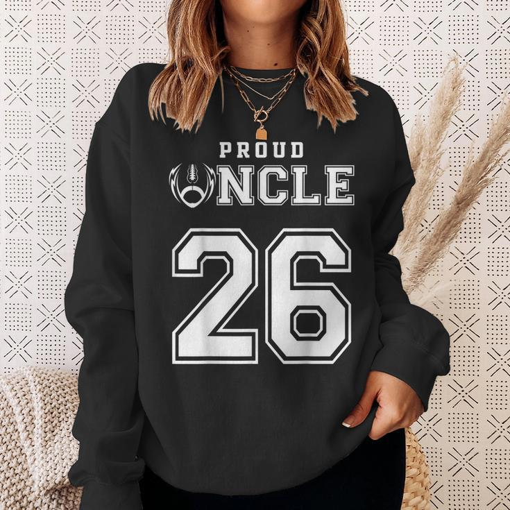 Custom Proud Football Uncle Number 26 Personalized For Men Sweatshirt Gifts for Her