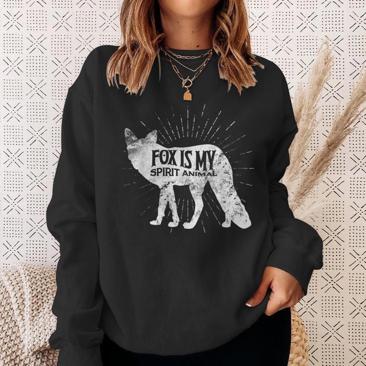 Cute Fox Team Gift Love Foxes Spirit Animal Costume Sweatshirt Gifts for Her