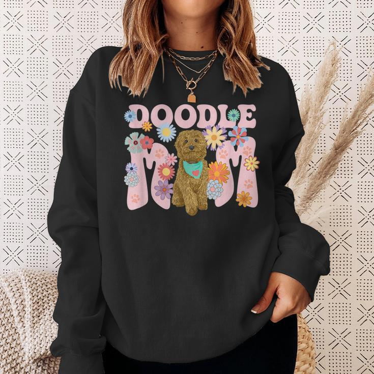 Cute Goldendoodle Doodle Dog Mom Design Women Sweatshirt Gifts for Her