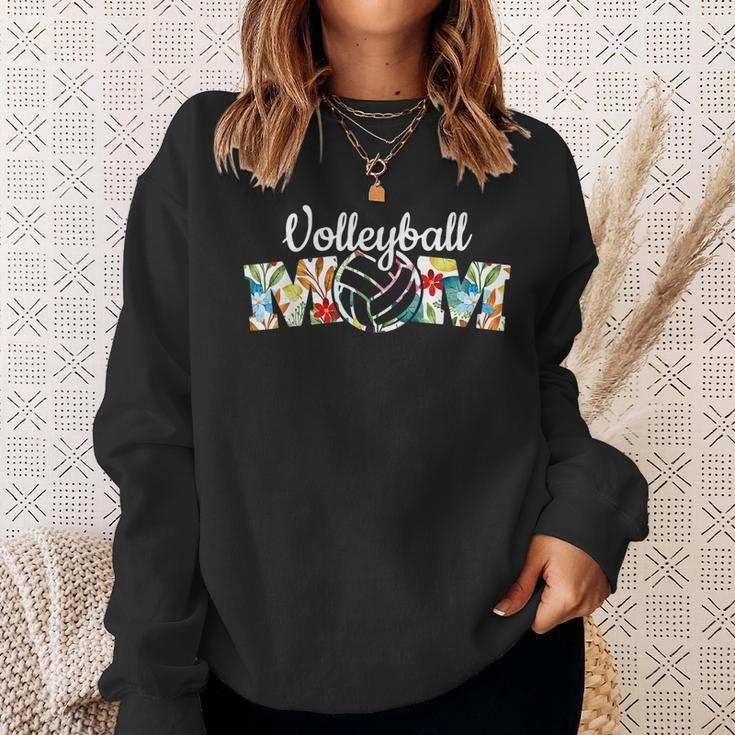 Cute Mom Life Volleyball Game Day Cheer Mom Sweatshirt Gifts for Her