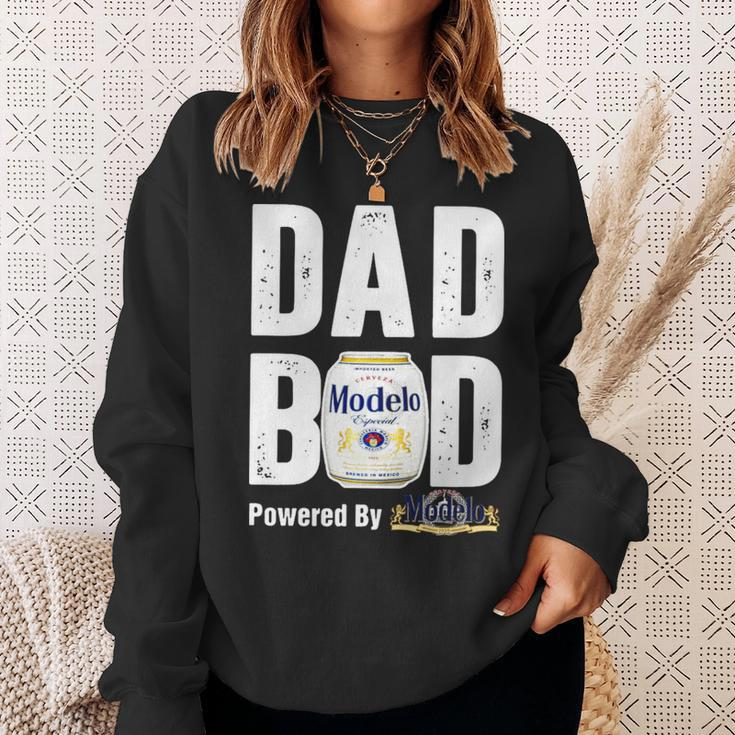 Dad Bod Powered By Modelo Especial Sweatshirt Gifts for Her