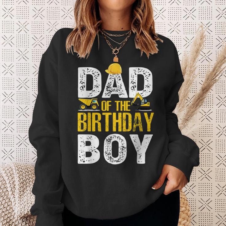 Dad Of The Bday Boy Construction Bday Party Hat Men Sweatshirt Gifts for Her