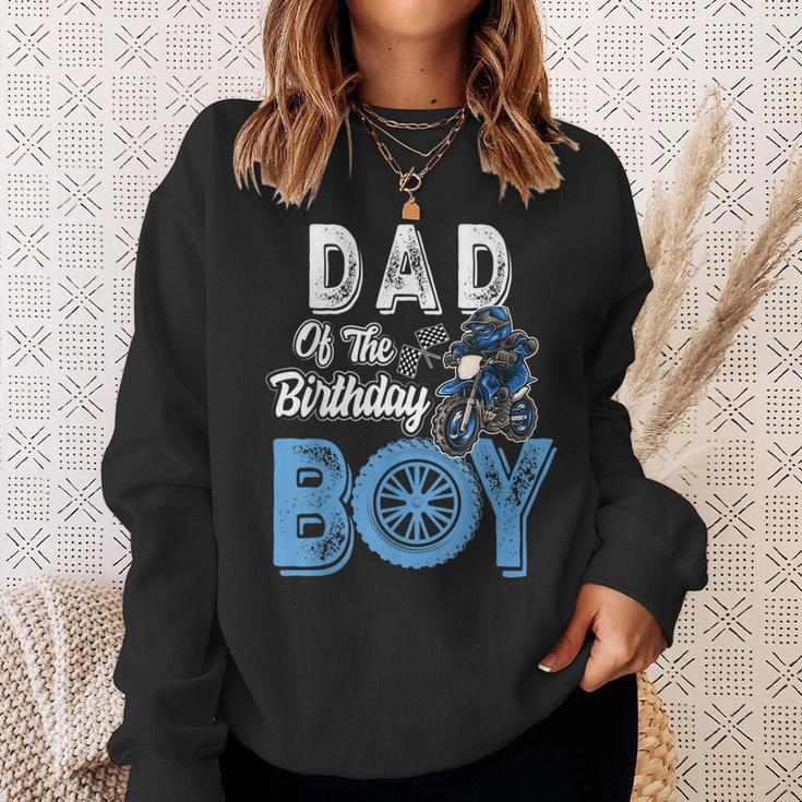Dad Of The Birthday Boy Dirt Bike B-Day Motocross Party Sweatshirt Gifts for Her
