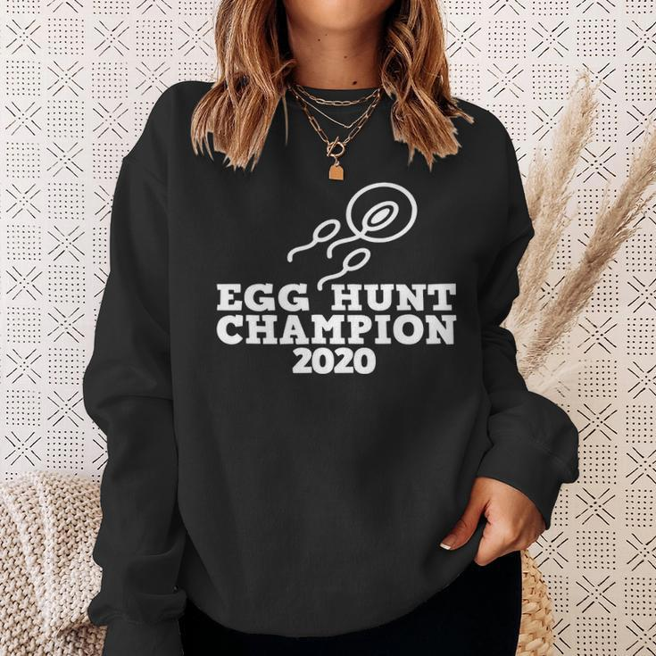 Dad Pregnancy Announcement Egg Hunt Champion 2020 Sweatshirt Gifts for Her