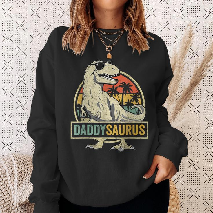 Daddy SaurusRex Dinosaur Men Daddysaurus Family Matching Sweatshirt Gifts for Her