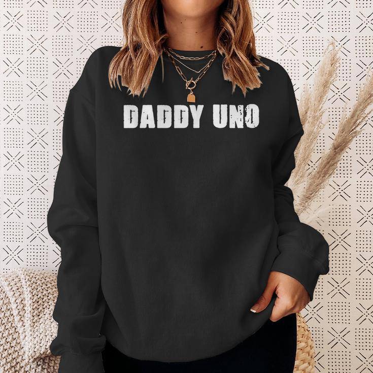 Daddy Uno Number One Best Dad Gift 1 Gift For Mens Sweatshirt Gifts for Her