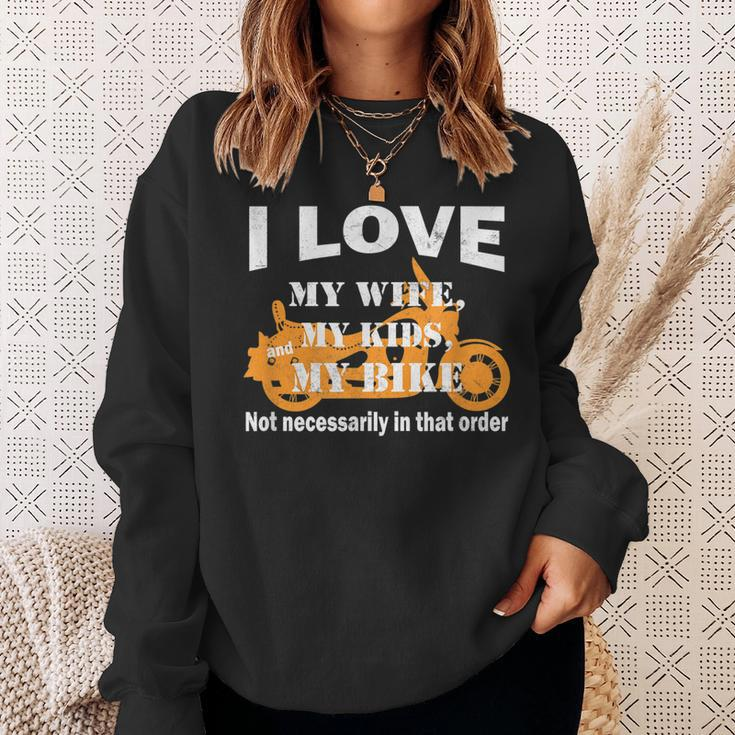 Dads Who Ride Motorcycles Funny Biker Dad Gift For Mens Sweatshirt Gifts for Her