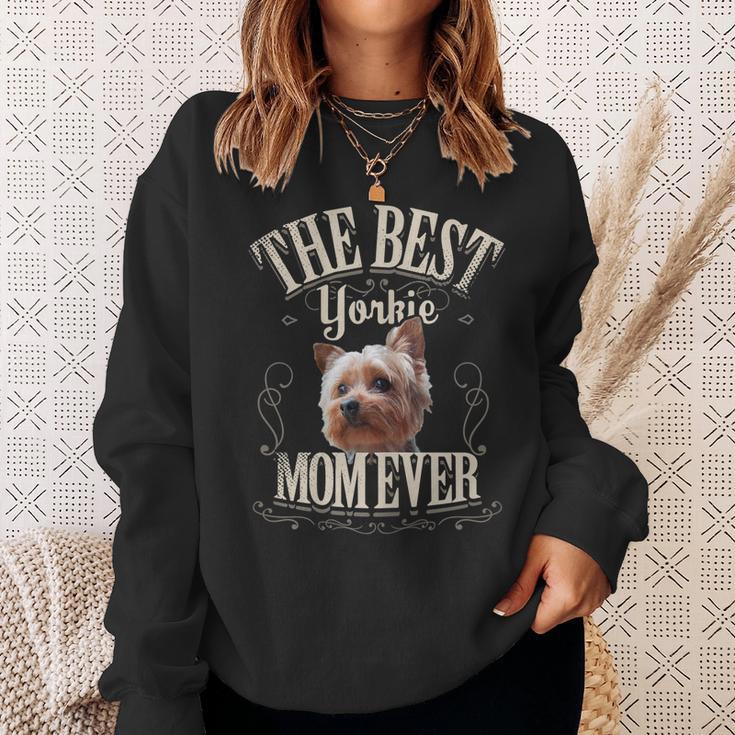 Damen Beste Yorkie Mama Aller Yorkshire Terrier Hund Geschenk Sweatshirt Geschenke für Sie