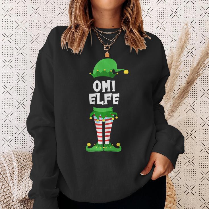 Damen Omi Elfe Oma Partnerlook Familien Outfit Weihnachten Sweatshirt Geschenke für Sie