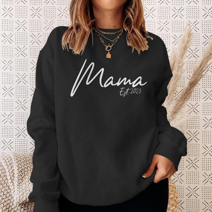 Damen Simple Mama 2023 Neue Mutter 2023 Sweatshirt Geschenke für Sie