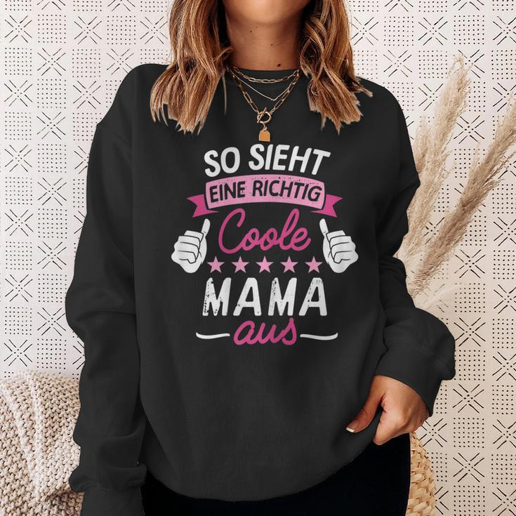 Damen Sweatshirt Coole Mama, Lustiges Design für Mütter Geschenke für Sie