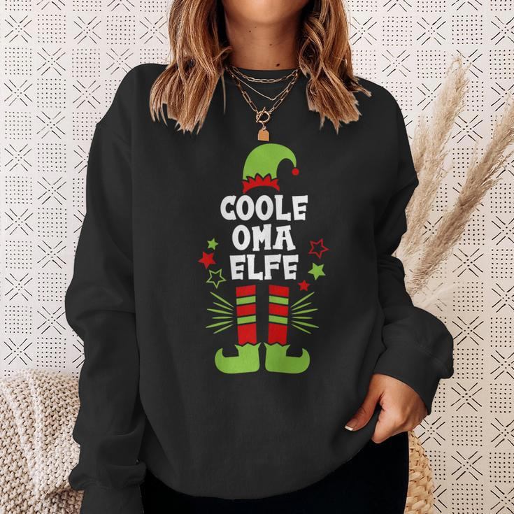Damen Sweatshirt Coole Oma Elfe - Partnerlook für Weihnachten Geschenke für Sie