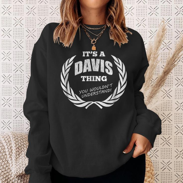 Davis Last Name Family Names Sweatshirt Gifts for Her