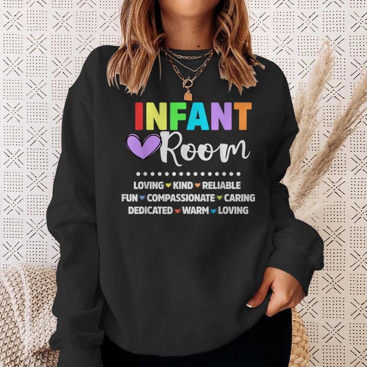 Daycare Provider Toddler Cute Infant Room Teacher Men Women Sweatshirt Graphic Print Unisex Gifts for Her
