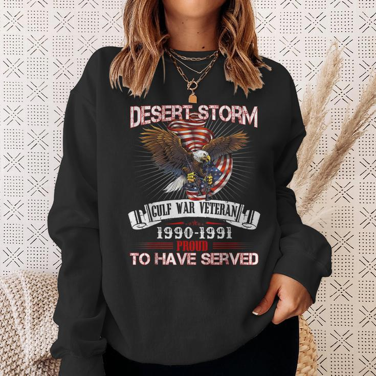 Desert Storm VeteranVeteran Proud For Fathers Day Sweatshirt Gifts for Her