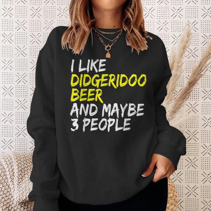 Didgeridoo Spruch Australien I Like Beer Didgeridoo Sweatshirt Geschenke für Sie