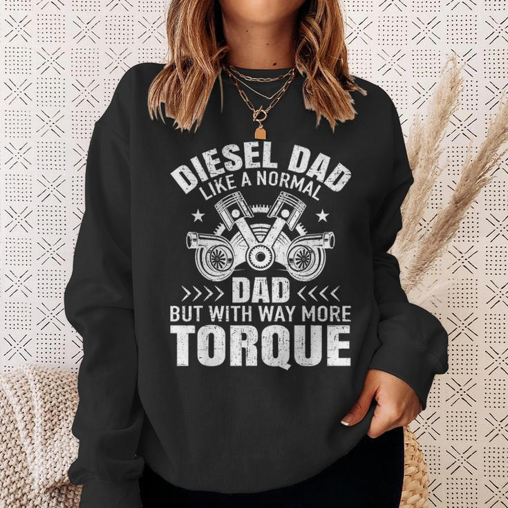 Diesel Mechanic Dad Automobile Fathers Day Funny Gift Design Sweatshirt Gifts for Her