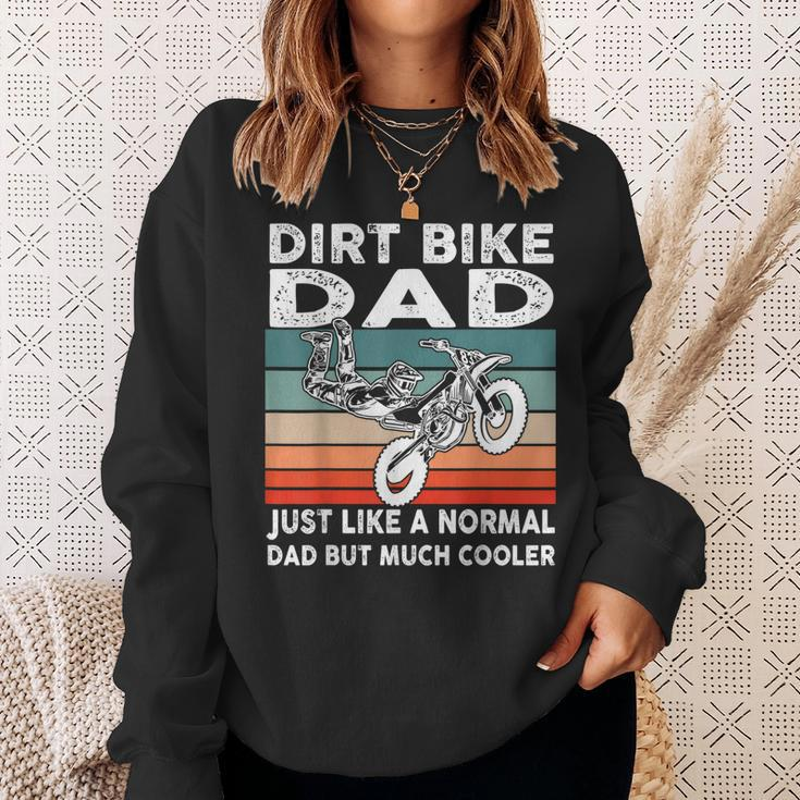 Dirtbike Motocross Dirt Bike Dad Mx Vintage Sweatshirt Gifts for Her
