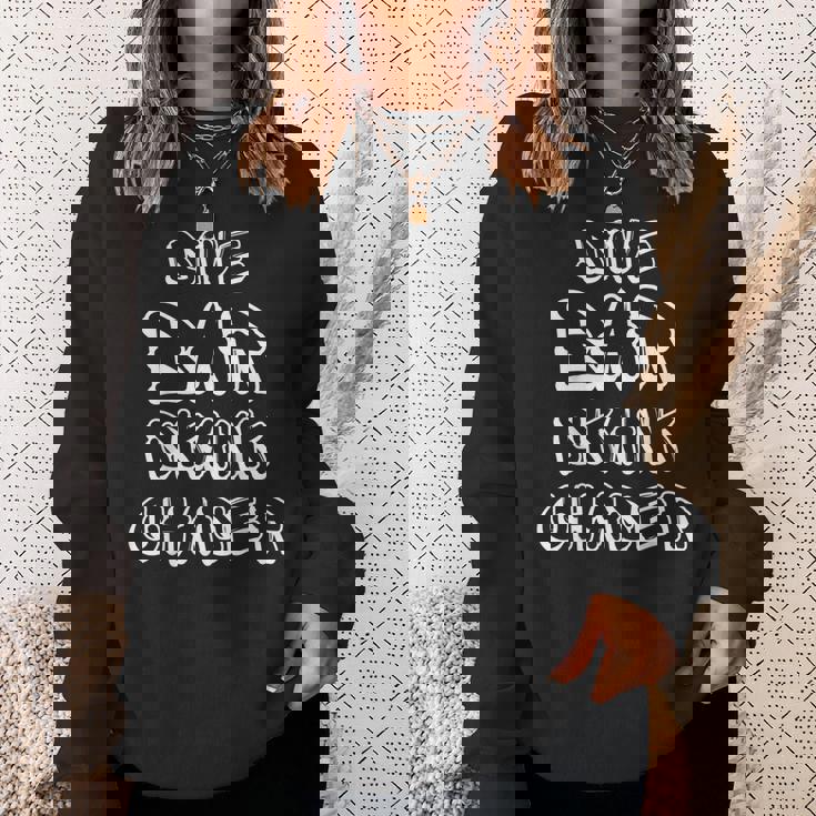 Dive Bar Skank Chaser Funny Costume Men Women Sweatshirt Graphic Print Unisex Gifts for Her
