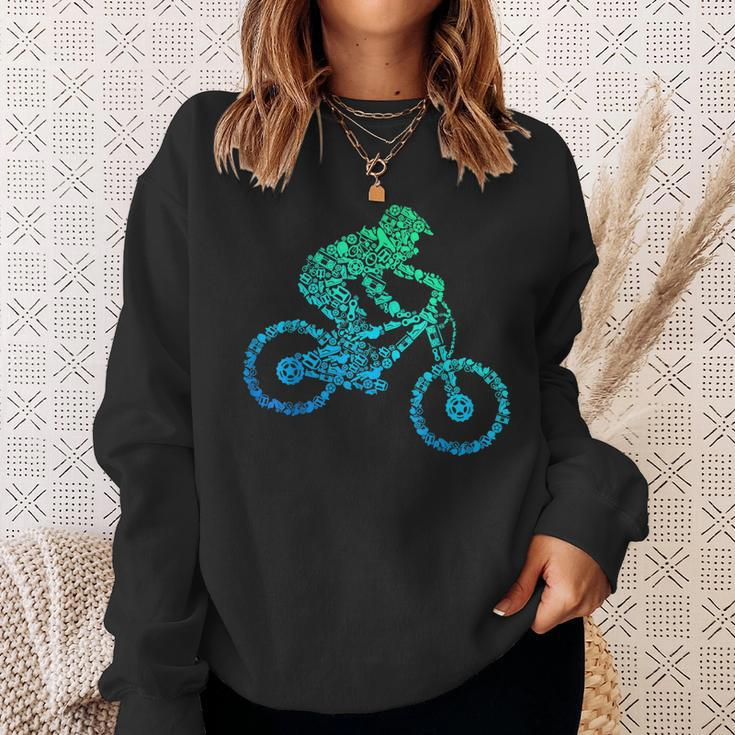 Downhill Mountainbike Biker Mtb Jungen Kinder Sweatshirt Geschenke für Sie