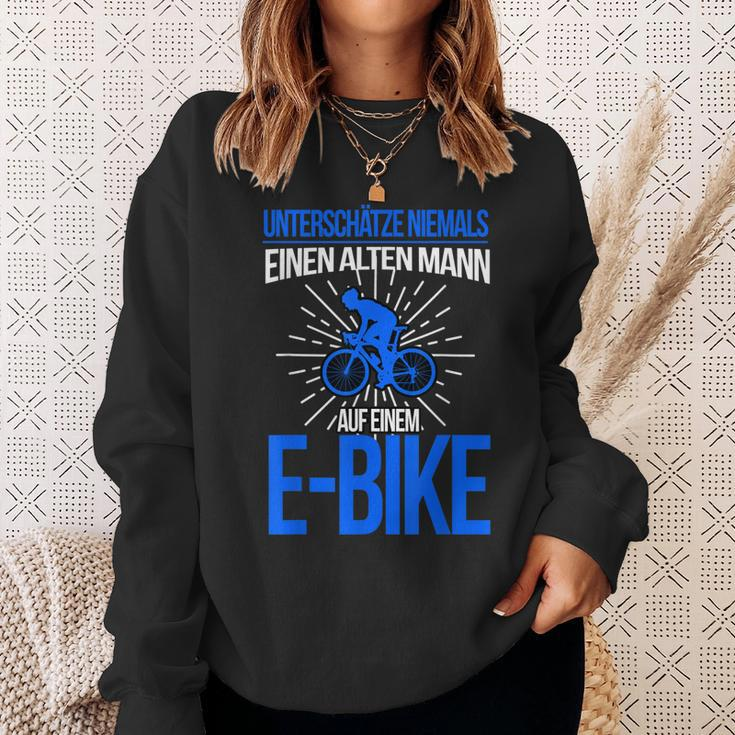 E-Bike Herren Spruch Elektrofahrrad Mann Fahrrad Sweatshirt Geschenke für Sie