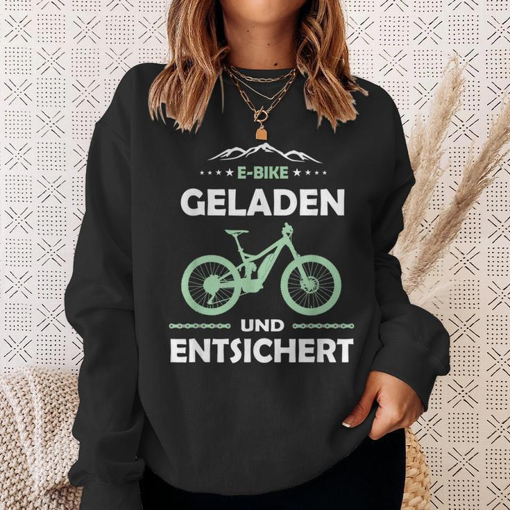 E-Mtb Geladen Und Entsichert E-Bike Sweatshirt Geschenke für Sie