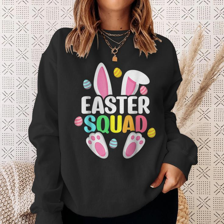 Easter Squad Family Matching Easter Day Bunny Egg Hunt Group Sweatshirt Gifts for Her